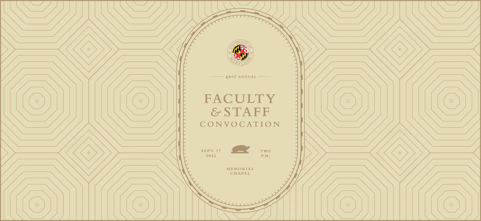 42nd Annual Faculty & Staff Convocation | September 17, 2025 - Two P.M. | Memorial Chapel