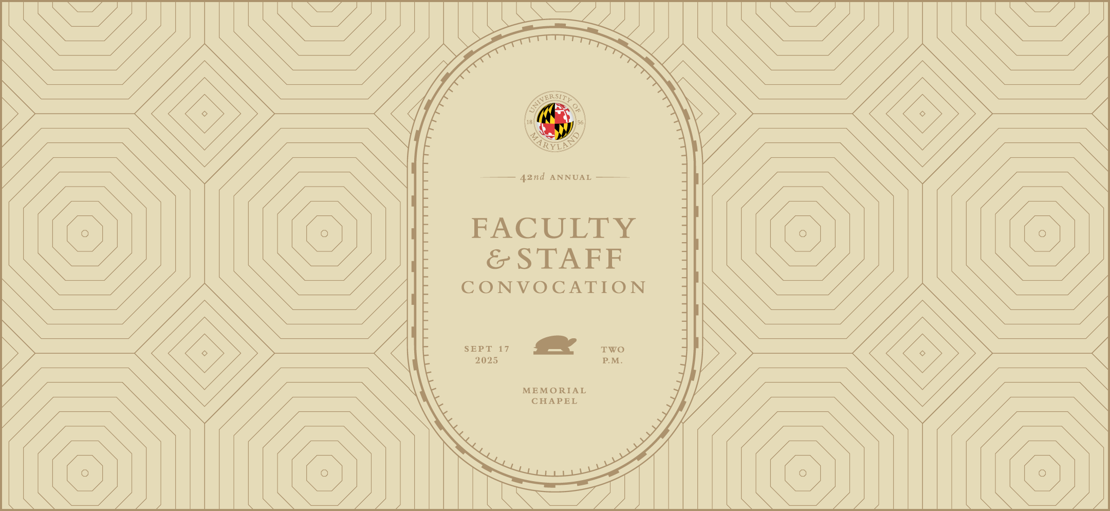 42nd Annual Faculty & Staff Convocation | September 17, 2025 - Two P.M. | Memorial Chapel