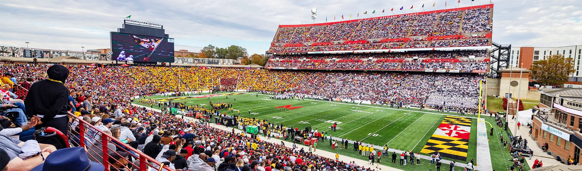 SECU Stadium, stands are filled