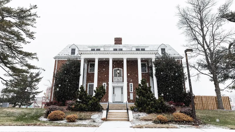 Traditional building with columns