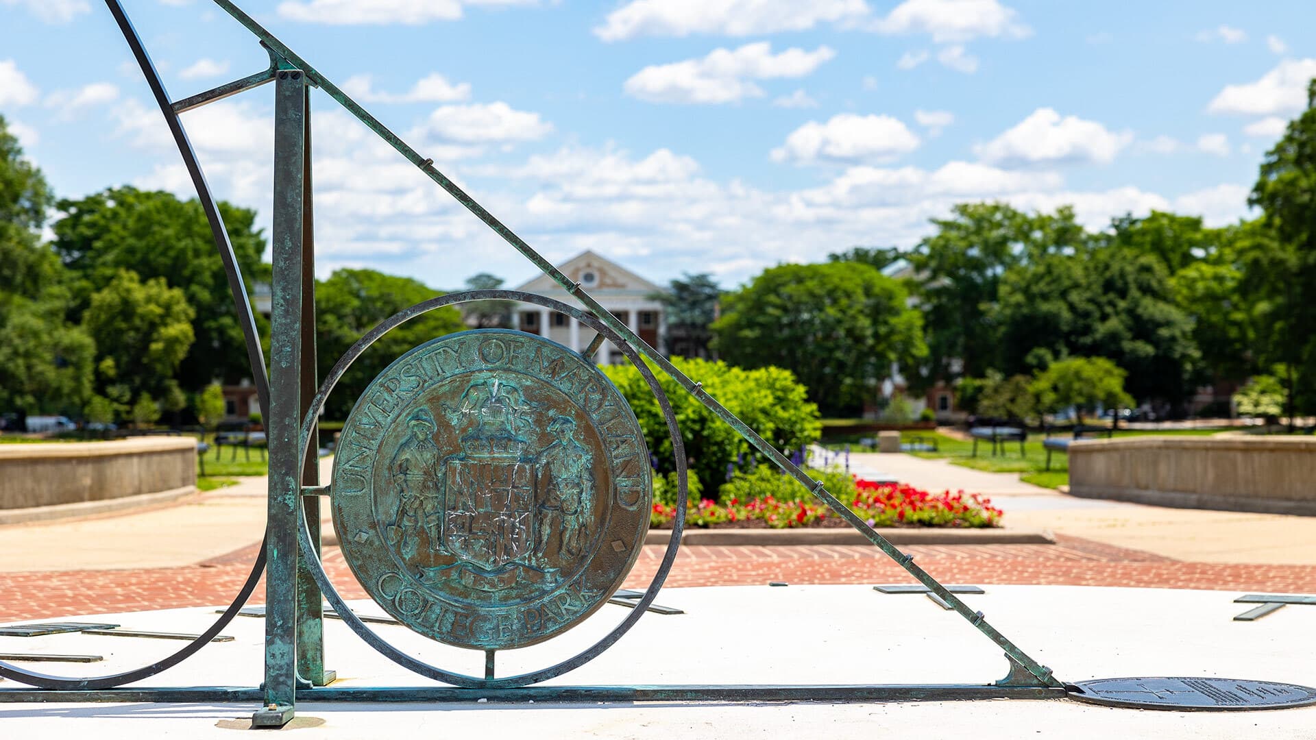 sundial on McKeldin Mall